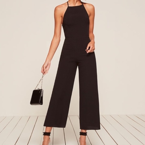 Reformation Pants - Reformation Valera Black Jumpsuit